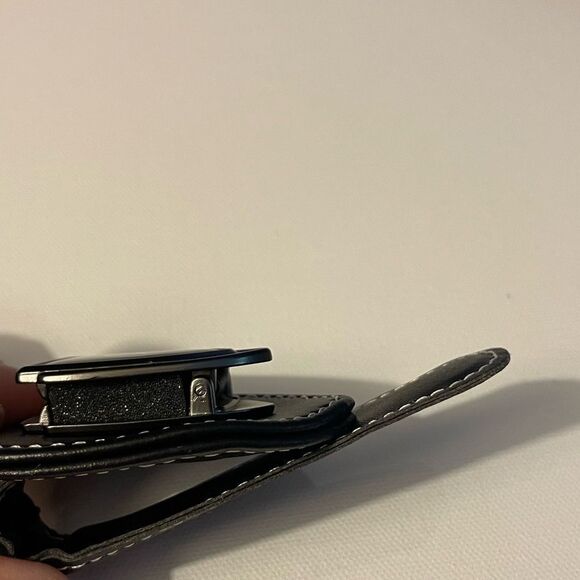 Mercedes Benz Sunglass Holder for Car with Logo Black PU Leather NWT - Picture 10 of 12